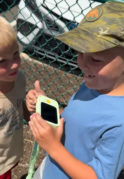 Before he’s ready for a phone, I want him to stay curious about the real world.